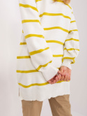 Dzianinowy sweter ROBIN oversize limonka