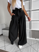 Spodnie typu palazzo LATIFA | czerń | one size