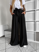 Spodnie typu palazzo LATIFA | czerń | one size
