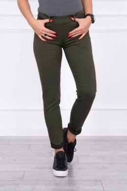 Spodnie kolorowy jeans khaki