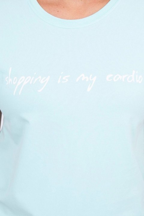 Bluzka Shopping is my cardio miętowa