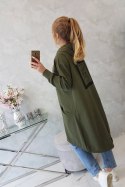 Narzutka z kapturem oversize khaki