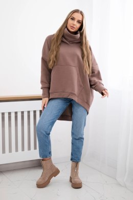 Bluza ocieplana oversize mocca