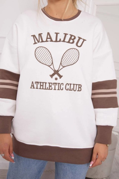 Bluza ocieplana Malibu ecru+mocca