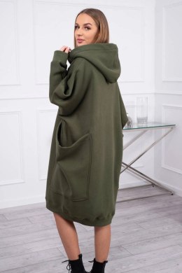 Bluza ocieplana oversize khaki