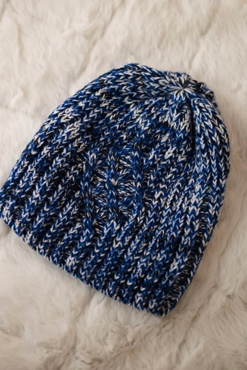 Czapka z polarem Merry K225 chabrowa