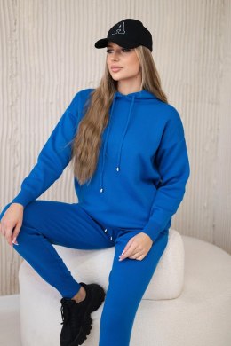 Komplet sweterkowy Bluza + Spodnie jeansowy