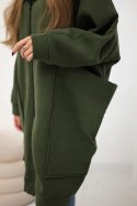 Bluza ocieplana oversize khaki