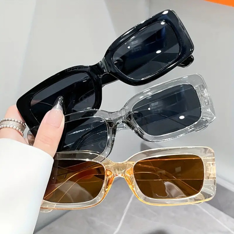 Komplet 3 par okularów MALORY II | 3 różne kolory | retro oprawki | 400 UV