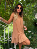 Sukienka oversize CANDY | camel | one size