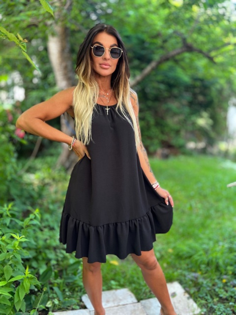 Sukienka oversize CANDY | czerń | one size