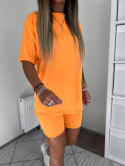 Bawełniany komplet ROSS | aperol spritz | t-shirt+krótkie spodenki | rozmiar uniwersalny