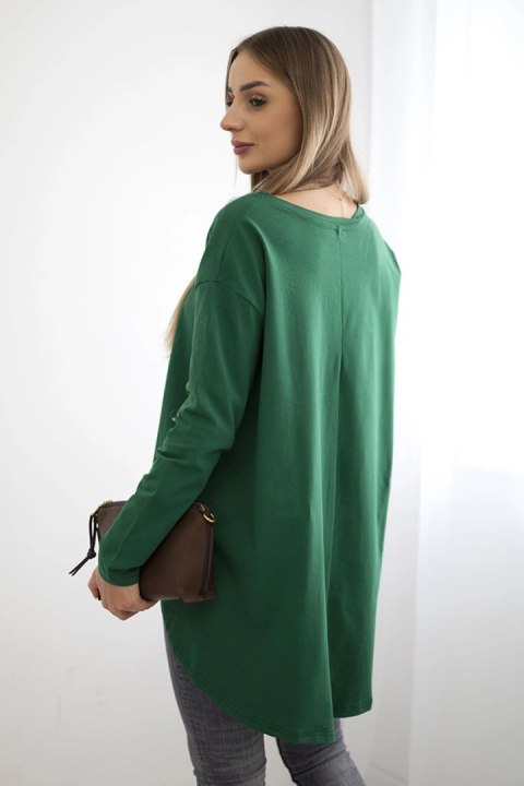 Bluzka damska z orłem i napisem Canyon zielona