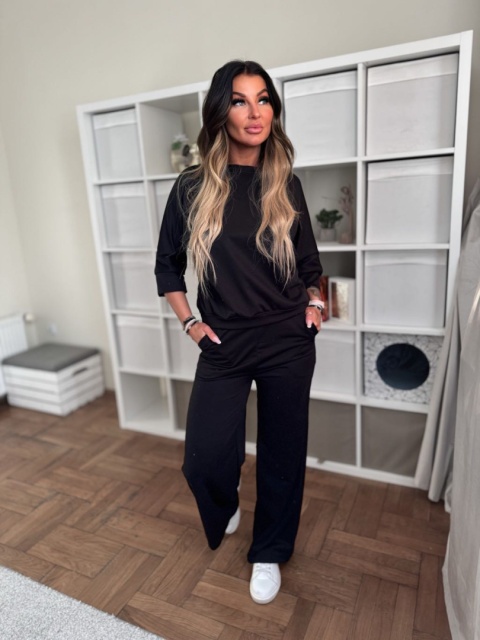 Bawełniany komplet dresowy JOSH I CZERŃ | one size