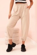 Spodnie z kieszeniami Summer Punto beżowe