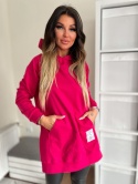 Bawełniana bluza CABO SOFT | fuksja | one size | polski produkt