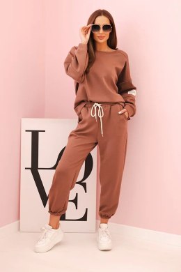 Komplet bluza + spodnie masełko rudy
