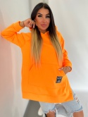 Gruba ocieplana bluza CABO | pomańczowy neon | one size | polski produkt