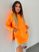 Gruba ocieplana bluza CABO | pomańczowy neon | one size | polski produkt