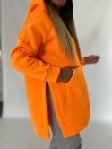 Gruba ocieplana bluza CABO | pomańczowy neon | one size | polski produkt
