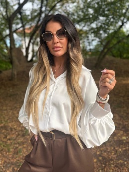 Koszula w stylu nietoperz FALLKO | BIEL | one size