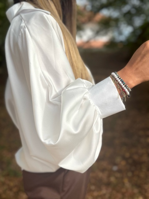 Koszula wiązana |LORD | BIEL| ściągacz przy rękawie | one size