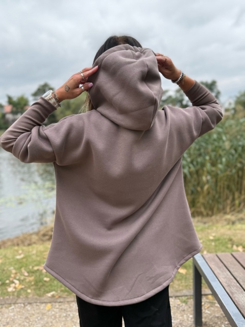 Ocieplana bluza MARIO z kominem/kapturem | FANGO | one size | polski produkt