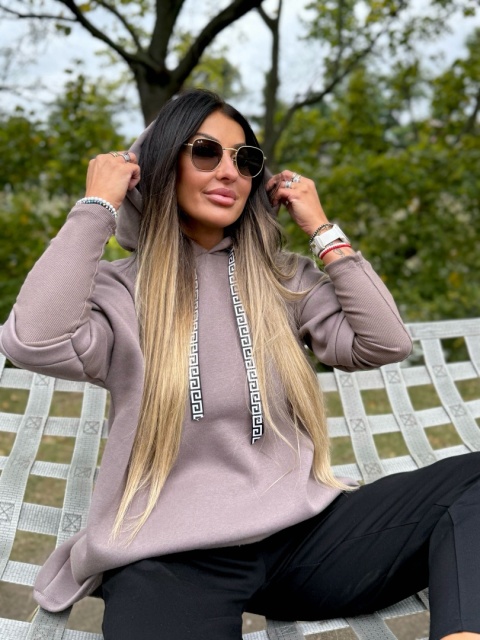 Ocieplana bluza MARIO z kominem/kapturem | FANGO | one size | polski produkt