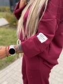 Oversize komplet dresowy MOVE I BORDO | one size