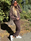 Oversize komplet dresowy  MOVE I CZEKOLADA | one size