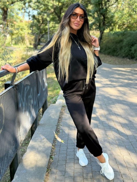 Oversize komplet dresowy MOVE I CZERŃ | one size