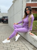 Welurowy komplet dresowy VITO I lila I one size