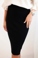 Spódnica damska wiskozowa z elastycznej dzianiny czarna