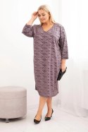 Sukienka damska z żorżety Plus Size z dekoltem V fango