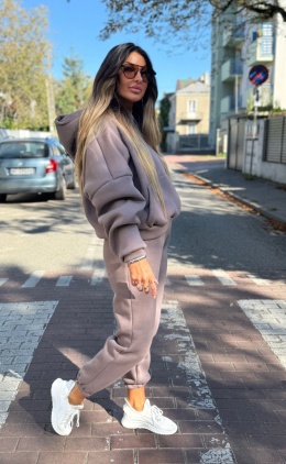 Bawełniany komplet dresowy z kapturem ROBINN I FANGO| one size