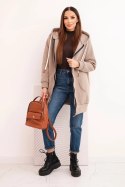 Bluza damska ocieplana bluza z kapturem i zamkiem fango