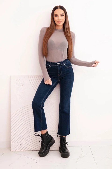 Damska bluzka z kaszmiru z golfem i długim rękawem fango