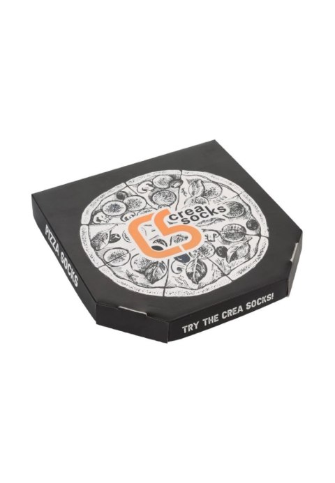 Skarpetki z nadrukiem pizzy - zestaw 4 par unisex w oryginalnym opakowaniu