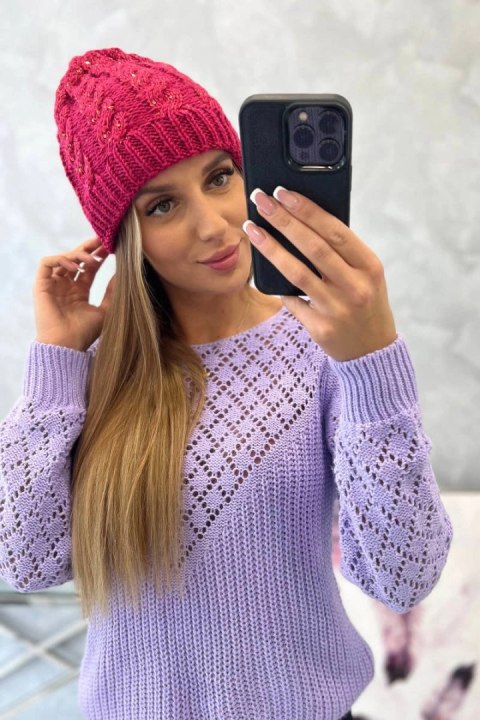 Czapka damska Kalina K362 fuksja