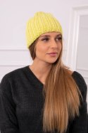 Czapka damska Rebeka K345 żółta