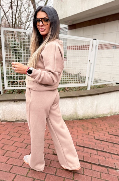 Ocieplany komplet dresowy MAURO I BEŻ | one size