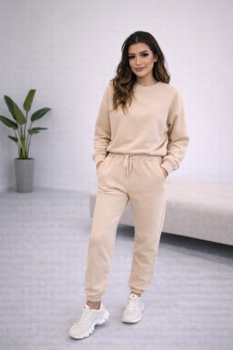 Oversize komplet dresowy MOVE| BEŻ | one size