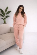 Oversize komplet dresowy MOVE| PUDROWY RÓŻ | one size