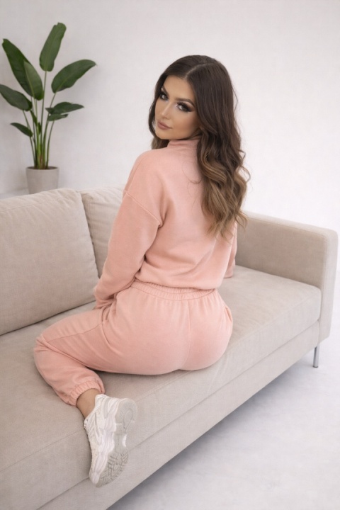 Oversize komplet dresowy MOVE| PUDROWY RÓŻ | one size