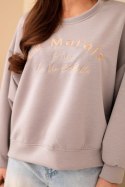 Bluza damska masełkowa z haftem o luźnym kroju fango