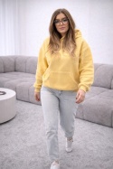 Bluza ocieplana z kapturem Vigo banan