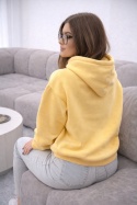 Bluza ocieplana z kapturem Vigo banan