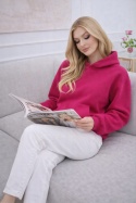 Bluza ocieplana z kapturem Vigo fuksja