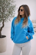 Bluza ocieplana z kapturem Vigo turkus
