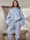 Bawełniany komplet dresowy z kapturem ROBINN I BLUE SKY | one size